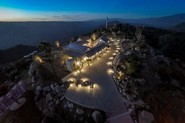 casa aguila at night